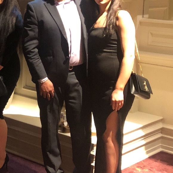 Asos black midaxi dress - Picture 2 of 4